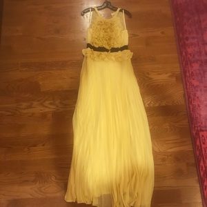 BCBG Yellow Formal Dress